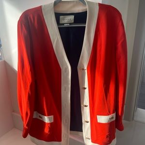 Gucci Contrast Striped Cardigan